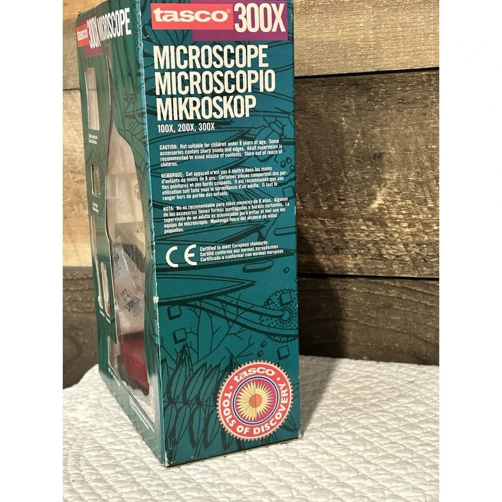 Vintage New‎ TASCO 300X Microscope Kit In Box NOS Student Kids